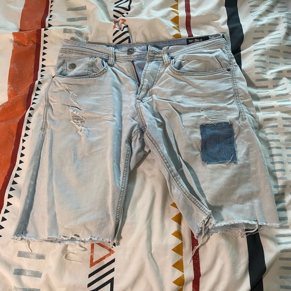 Light coloured Jean Shorts